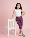 Angle Girls Capri Purple