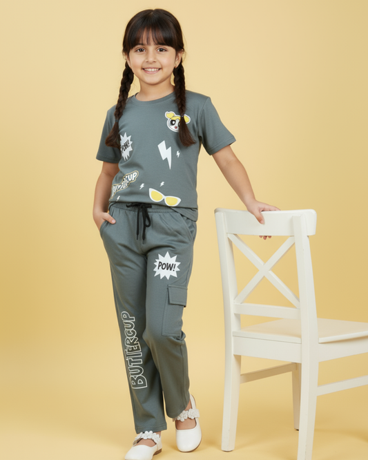 Buttercup Girls Co-ord Set – Stylish & Comfortable Cotton Knitwear | Knitknotch