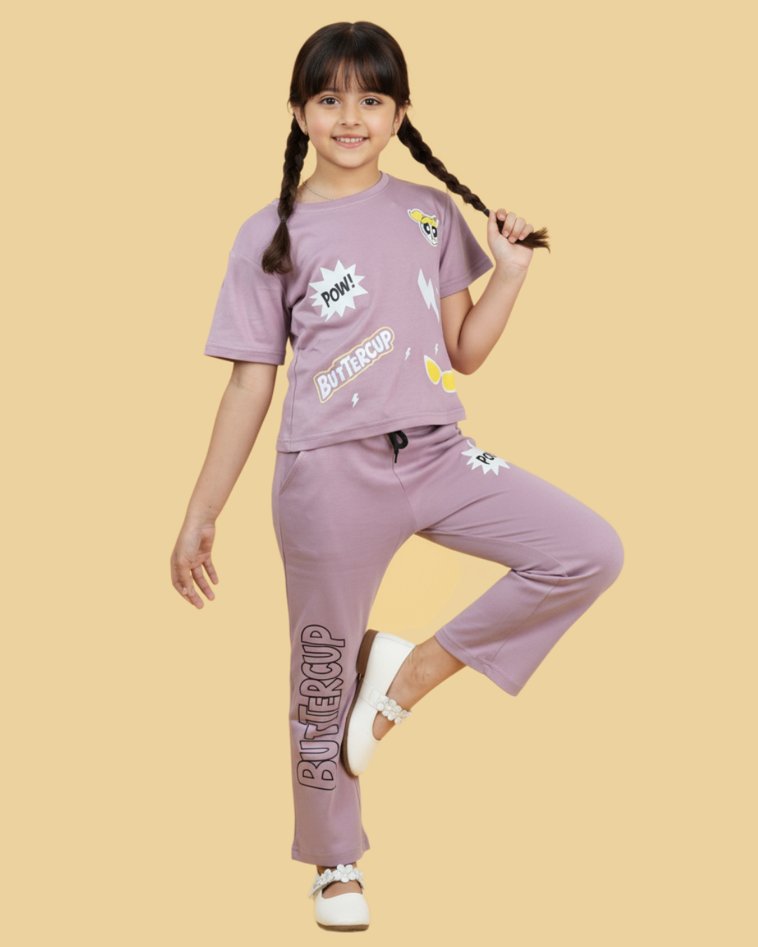 Buttercup Girls Co-ord Set – Stylish & Comfortable Cotton Knitwear | Knitknotch