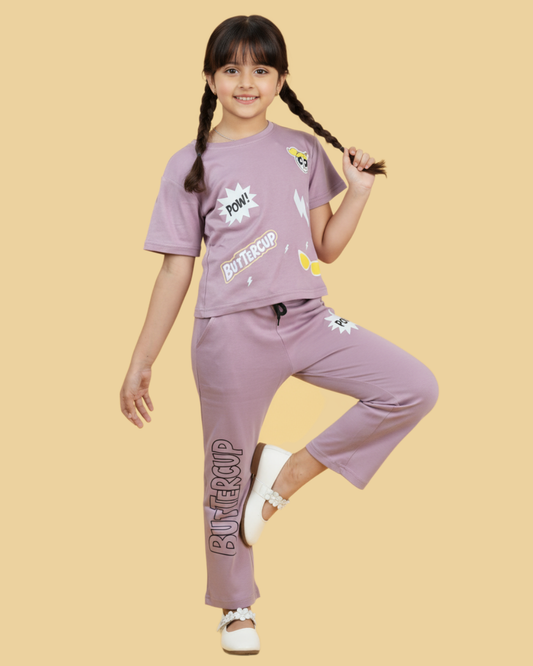 Buttercup Girls Co-ord Set – Stylish & Comfortable Cotton Knitwear | Knitknotch