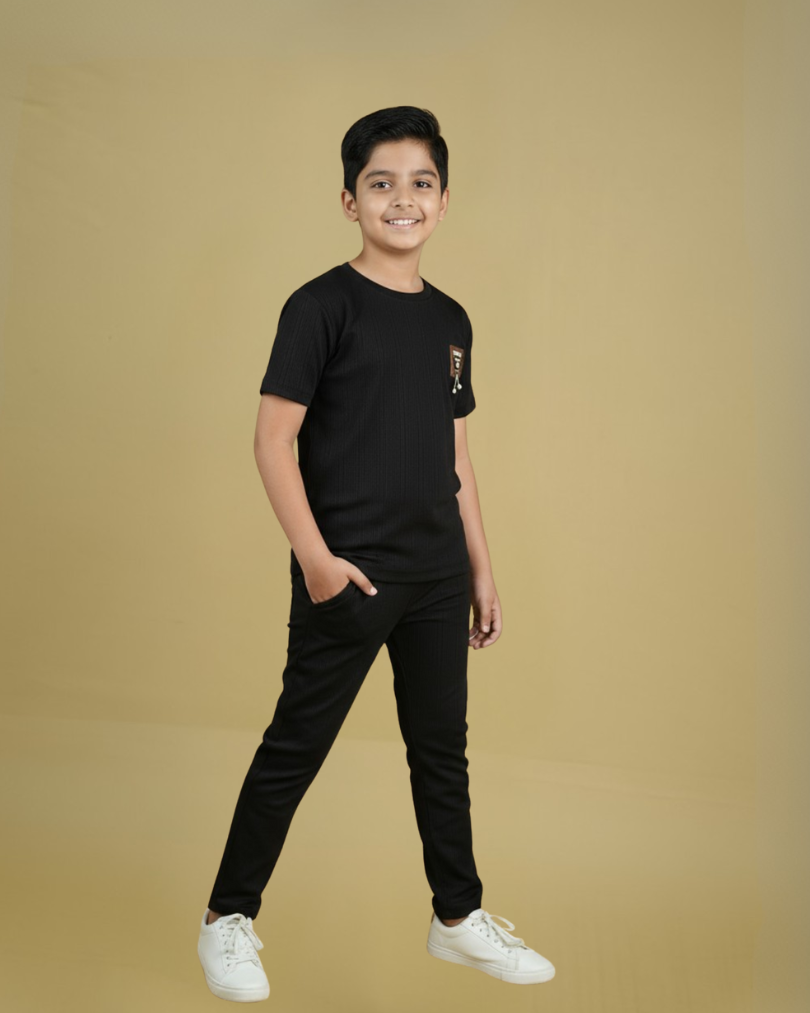 Maestro Boys Lower Set – Stylish Cotton Knit Pants | Knitknotch