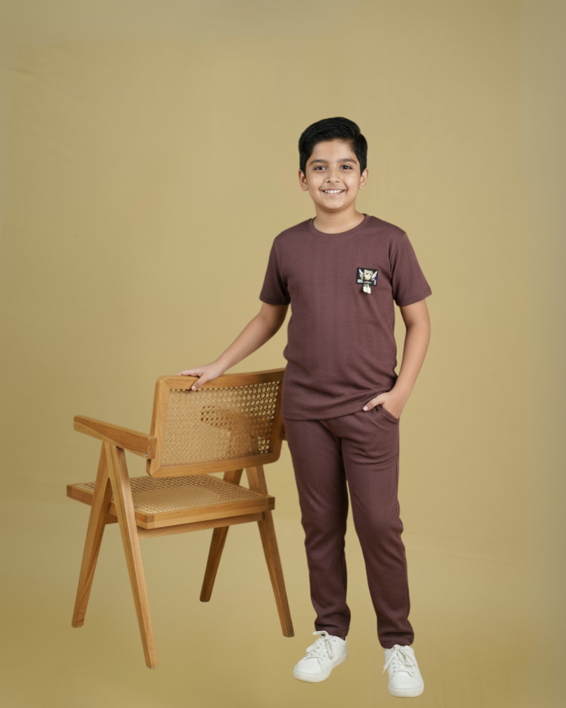 Maestro Boys Lower Set – Stylish Cotton Knit Pants | Knitknotch
