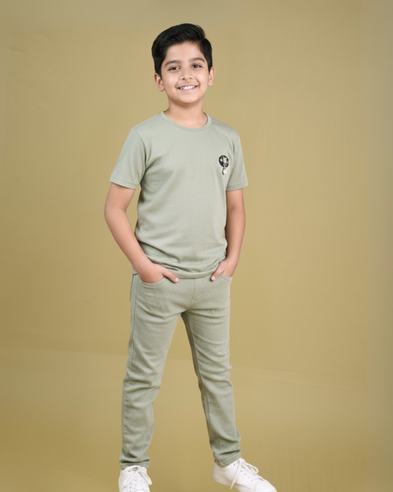Maestro Boys Lower Set – Stylish Cotton Knit Pants | Knitknotch
