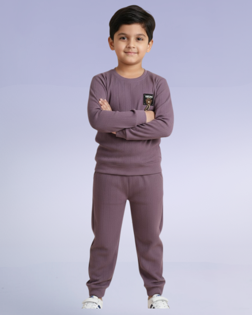 Munch Boys Co-ord Set – Stylish & Comfortable Knit Outfit | Knitknotch