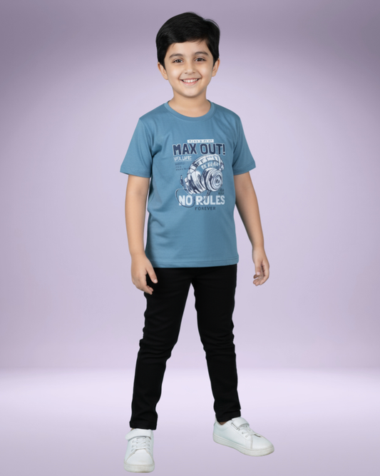 OLA Boys T-shirt – Stylish & Comfortable Cotton Knitwear | Knitknotch