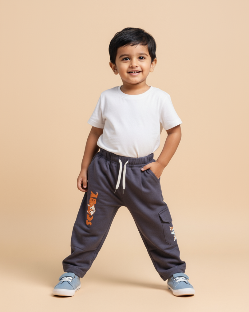 Pokemon Junior Cargo – Stylish & Comfortable Boys Cotton Pants | Knitknotch
