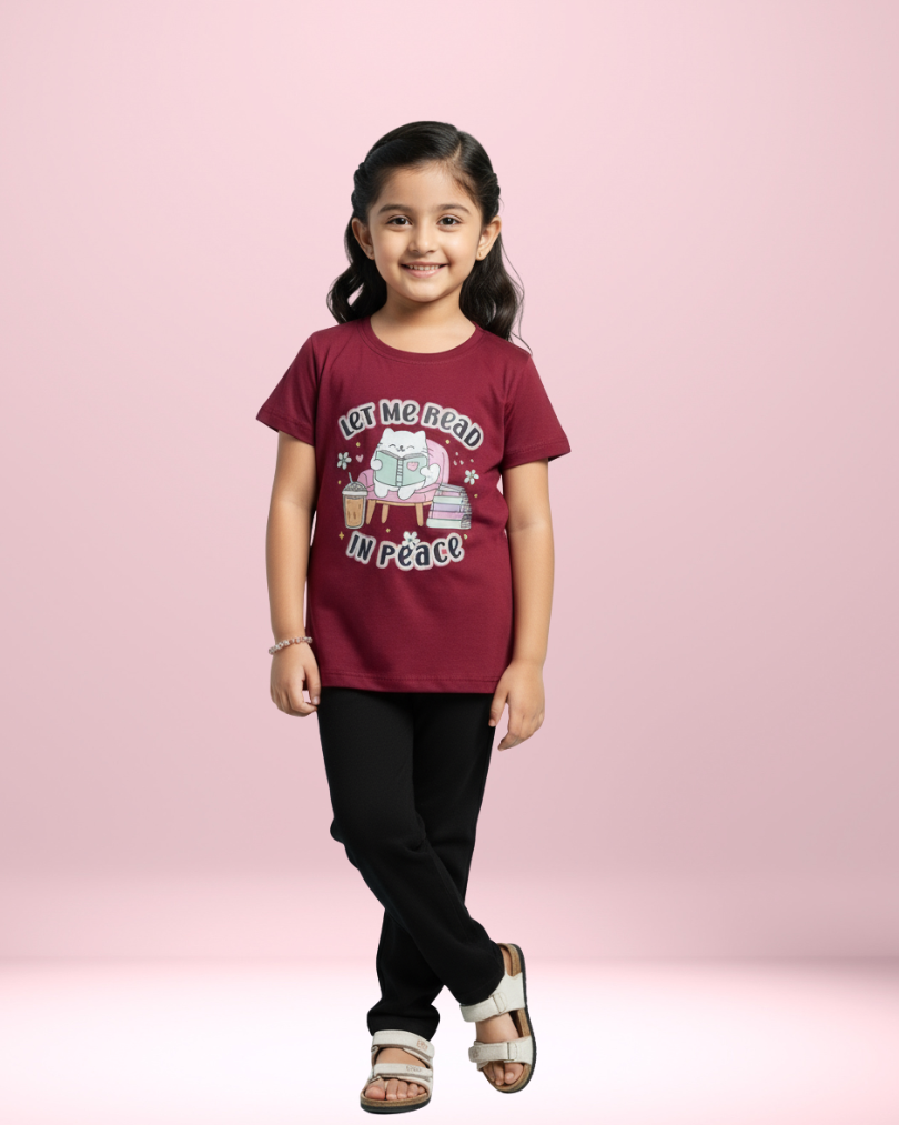 Pops Girls Tencel T-shirt – Soft, Stylish & Comfortable Kidswear | Knitknotch