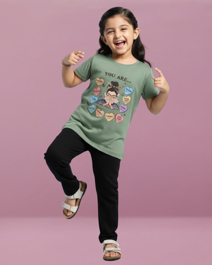 Pops Girls Tencel T-shirt – Soft, Stylish & Comfortable Kidswear | Knitknotch