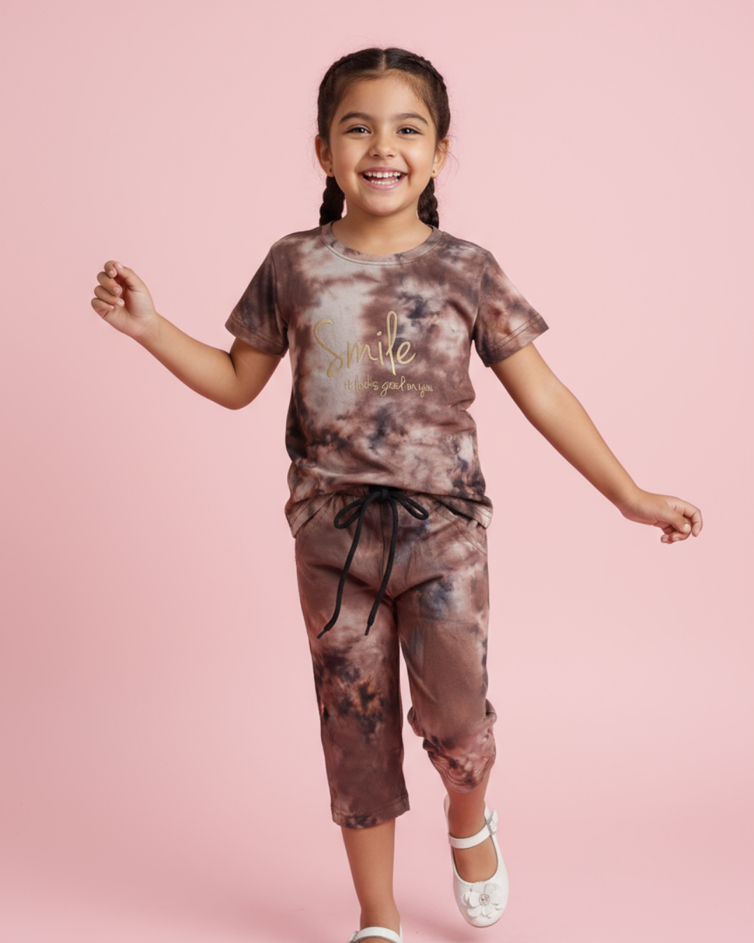 Princess Girls Capri Set – Stylish & Comfortable Cotton Knitwear | Knitknotch