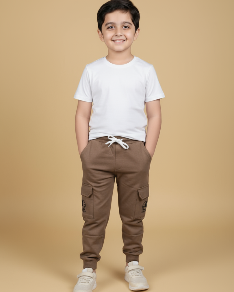 RockStar Boys Cargo Lower – Stylish & Comfortable Cotton Pants | Knitknotch