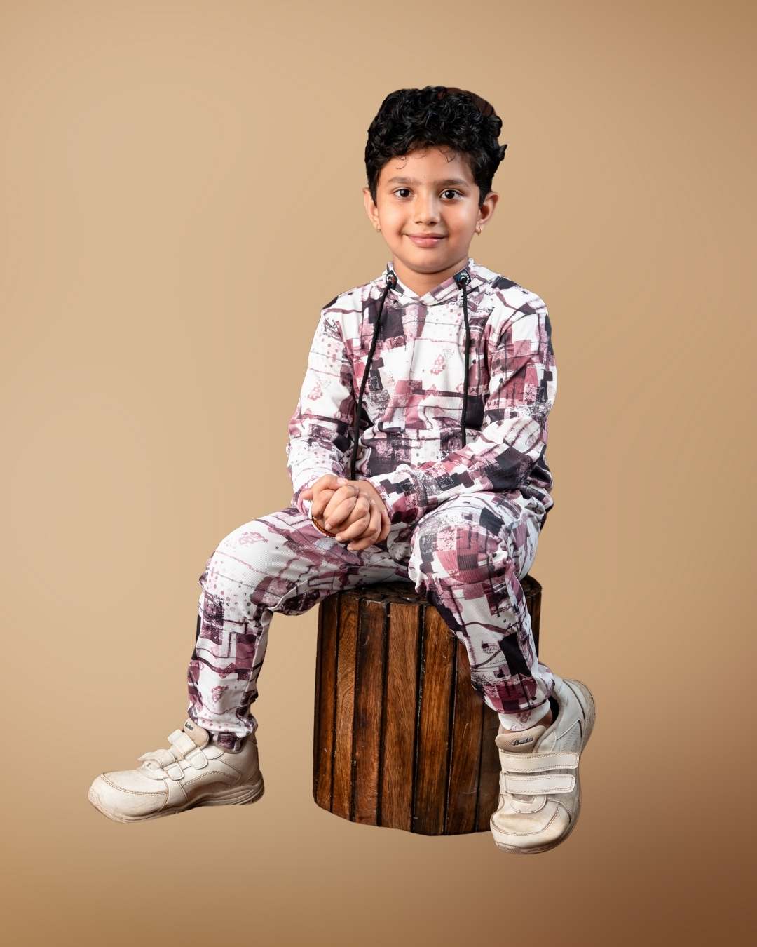 Star Print Hoodie Set – Stylish & Comfortable Kidswear | Knitknotch