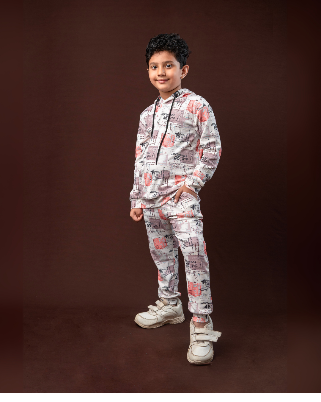 Star Print Hoodie Set – Stylish & Comfortable Kidswear | Knitknotch