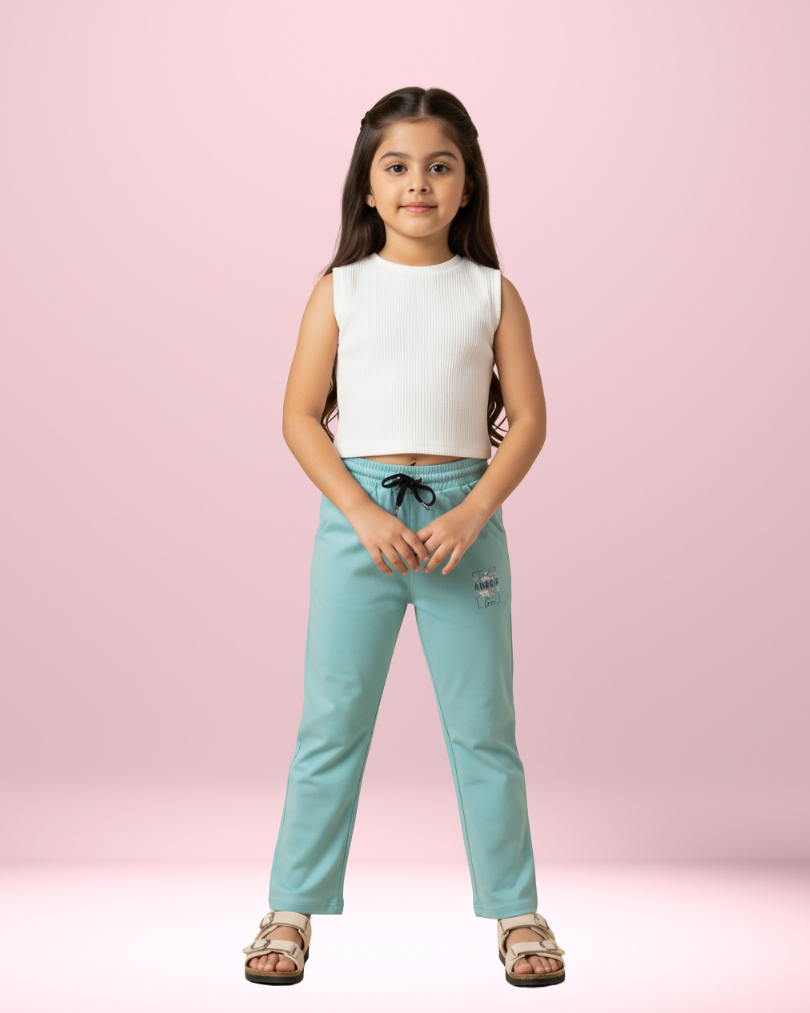 Zia Girls Lower – Stylish & Comfortable Cotton Knit Pants | Knitknotch