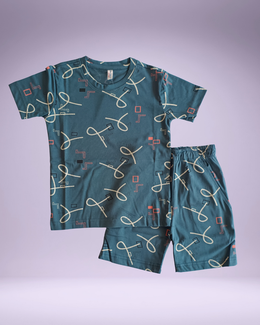 Indigo  Boys Barmuda Set. Short Sets. Co-ord Sets