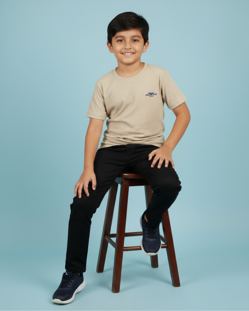 Mango Boys T-Shirt – Stylish & Comfortable Cotton Knitwear | Knitknotch