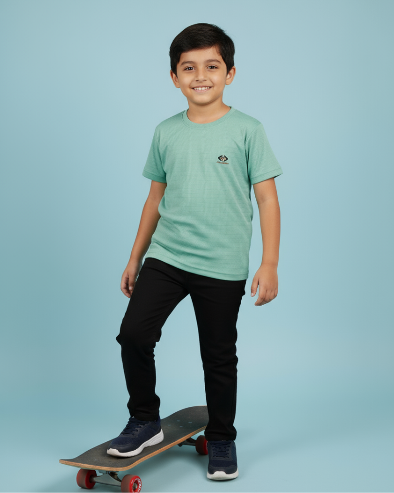 Mango Boys T-Shirt – Stylish & Comfortable Cotton Knitwear | Knitknotch