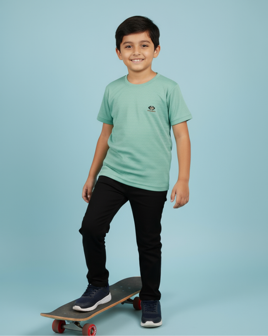 Mango Boys T-Shirt – Stylish & Comfortable Cotton Knitwear | Knitknotch