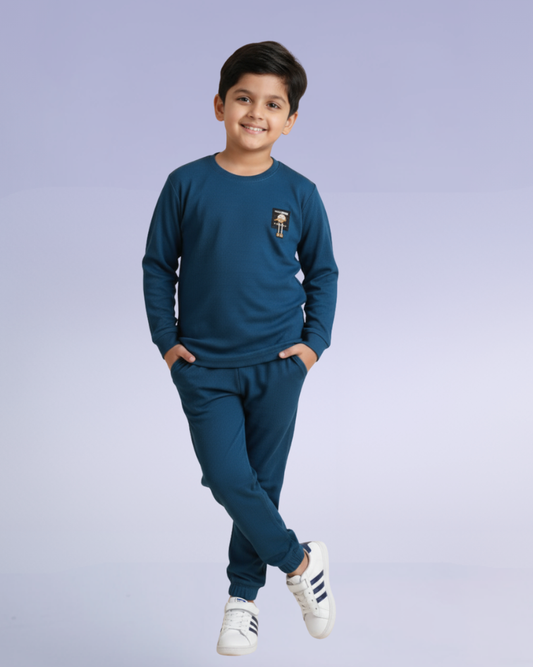 Munch Boys Co-ord Set – Stylish & Comfortable Knit Outfit | Knitknotch