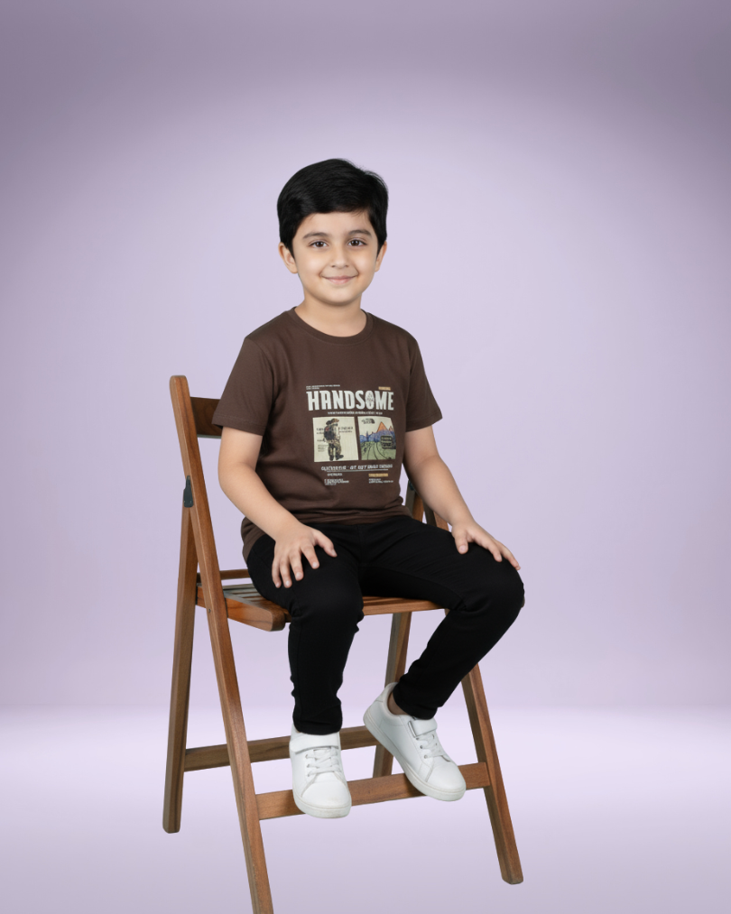 OLA Boys T-shirt – Stylish & Comfortable Cotton Knitwear | Knitknotch