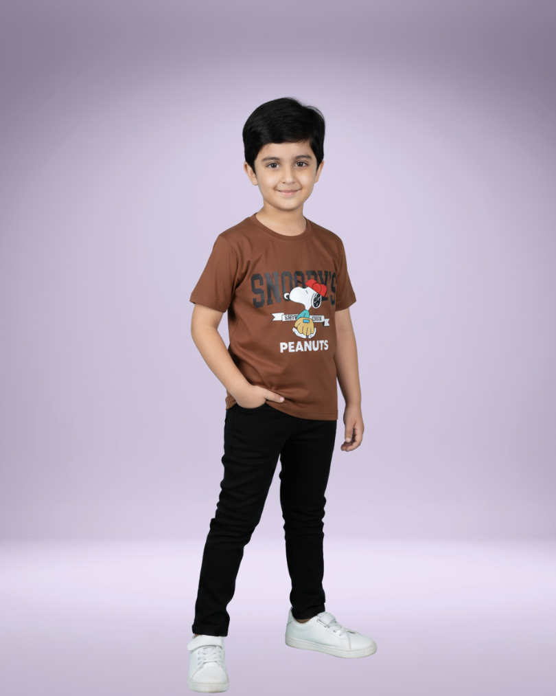 OLA Boys T-shirt – Stylish & Comfortable Cotton Knitwear | Knitknotch