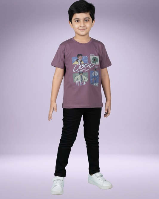OLA Boys T-shirt – Stylish & Comfortable Cotton Knitwear | Knitknotch