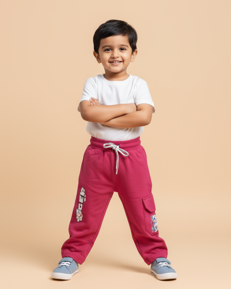 Pokemon Junior Cargo – Stylish & Comfortable Boys Cotton Pants | Knitknotch