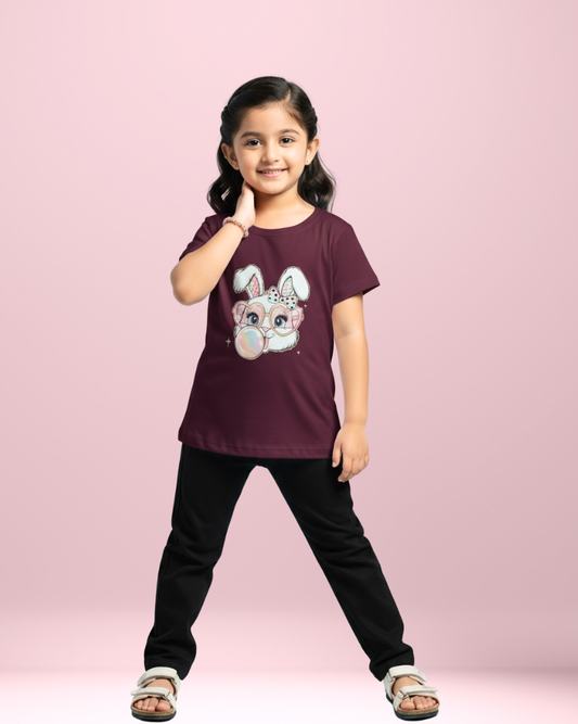 Pops Girls Tencel T-shirt – Soft, Stylish & Comfortable Kidswear | Knitknotch
