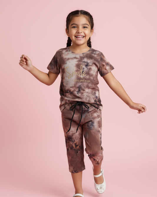 Princess Girls Capri Set – Stylish & Comfortable Cotton Knitwear | Knitknotch