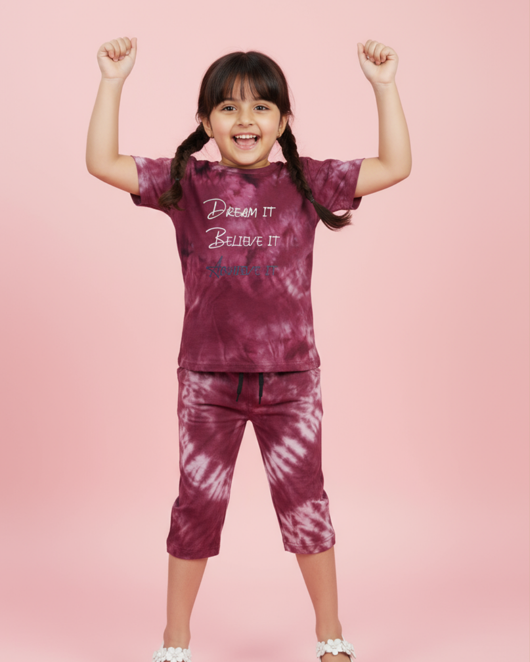 Princess Girls Capri Set – Stylish & Comfortable Cotton Knitwear | Knitknotch