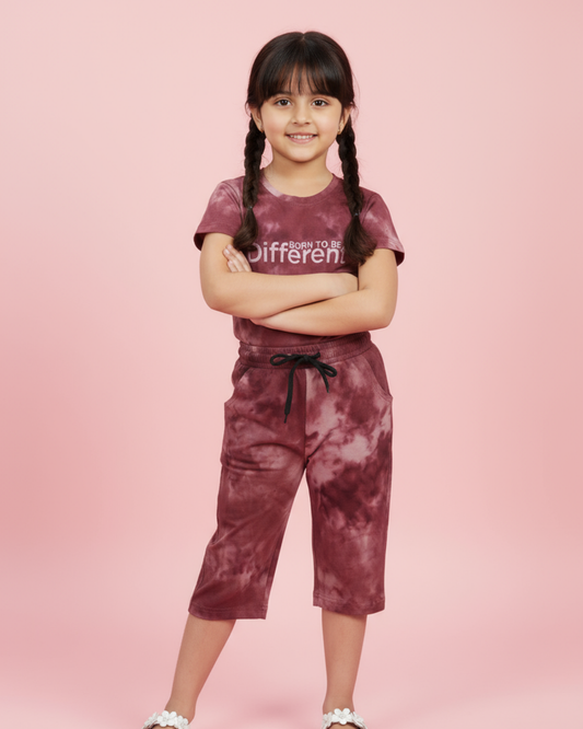 Princess Girls Capri Set – Stylish & Comfortable Cotton Knitwear | Knitknotch