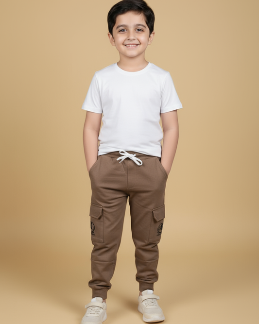 RockStar Boys Cargo Lower – Stylish & Comfortable Cotton Pants | Knitknotch