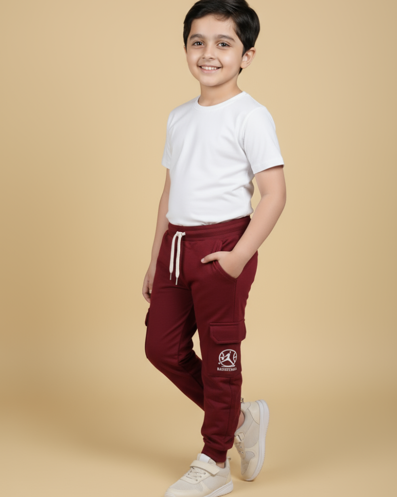 RockStar Boys Cargo Lower – Stylish & Comfortable Cotton Pants | Knitknotch