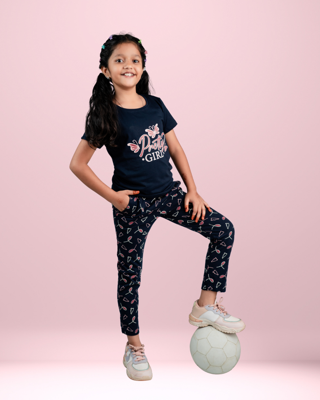 Ruby Girl Cotton Night Set – Comfortable & Soft Sleepwear | Knitknotch