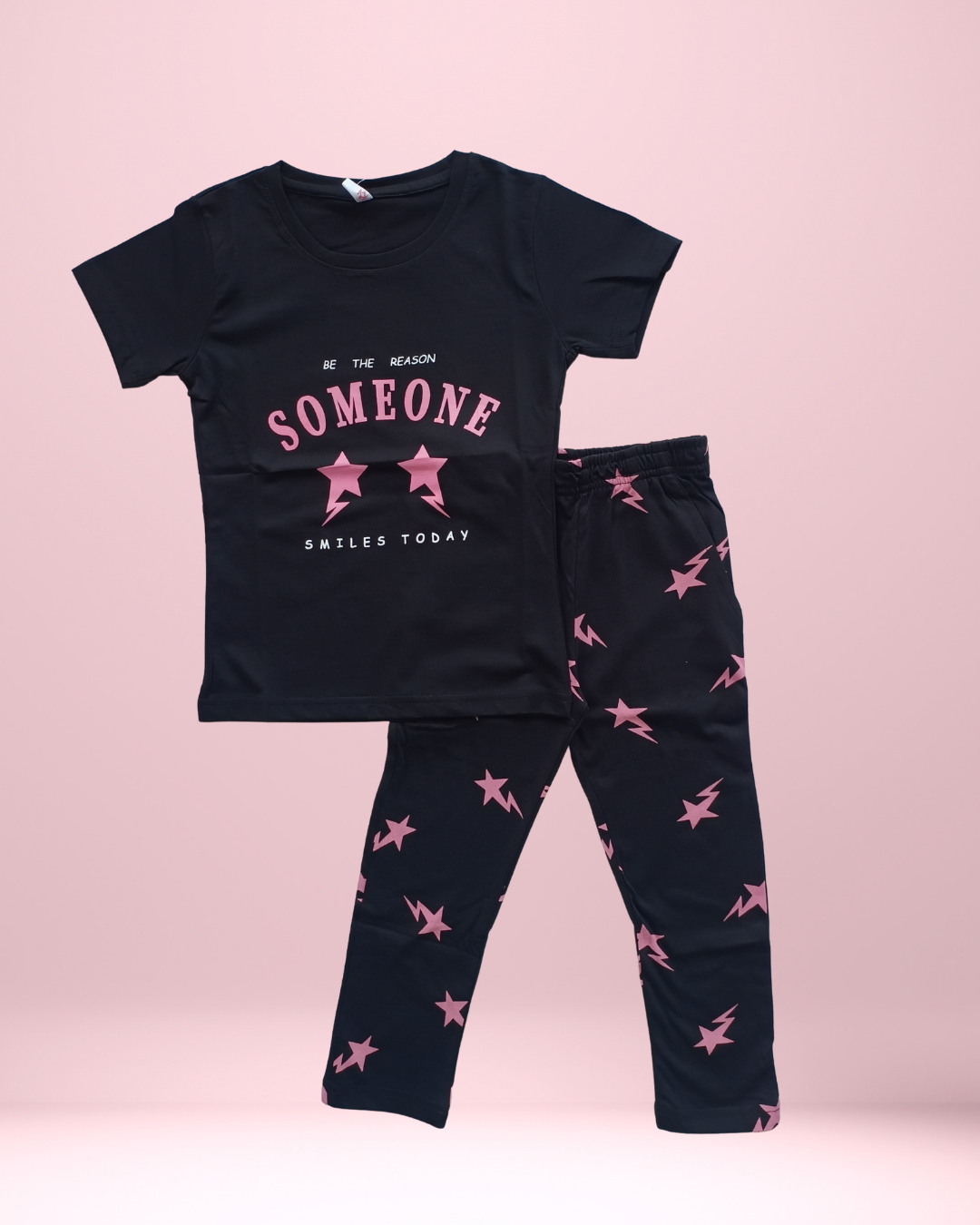 Ruby Girl Cotton Night Set – Comfortable & Soft Sleepwear | Knitknotch