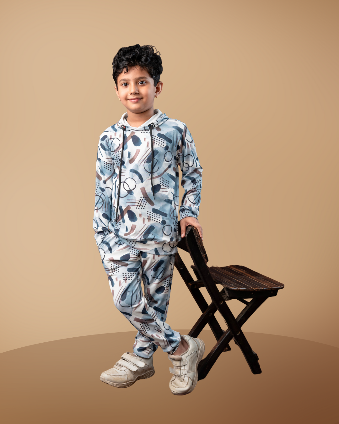 Star Print Hoodie Set – Stylish & Comfortable Kidswear | Knitknotch