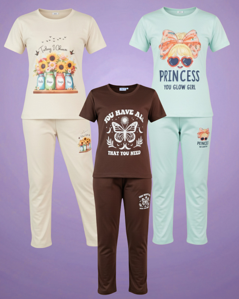 Gils lower set combo | co-ord Set Combo | Night dress Combo | Girls Combo