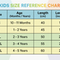 Pokemon Junior Cargo – Stylish & Comfortable Boys Cotton Pants | Knitknotch | Size Chart