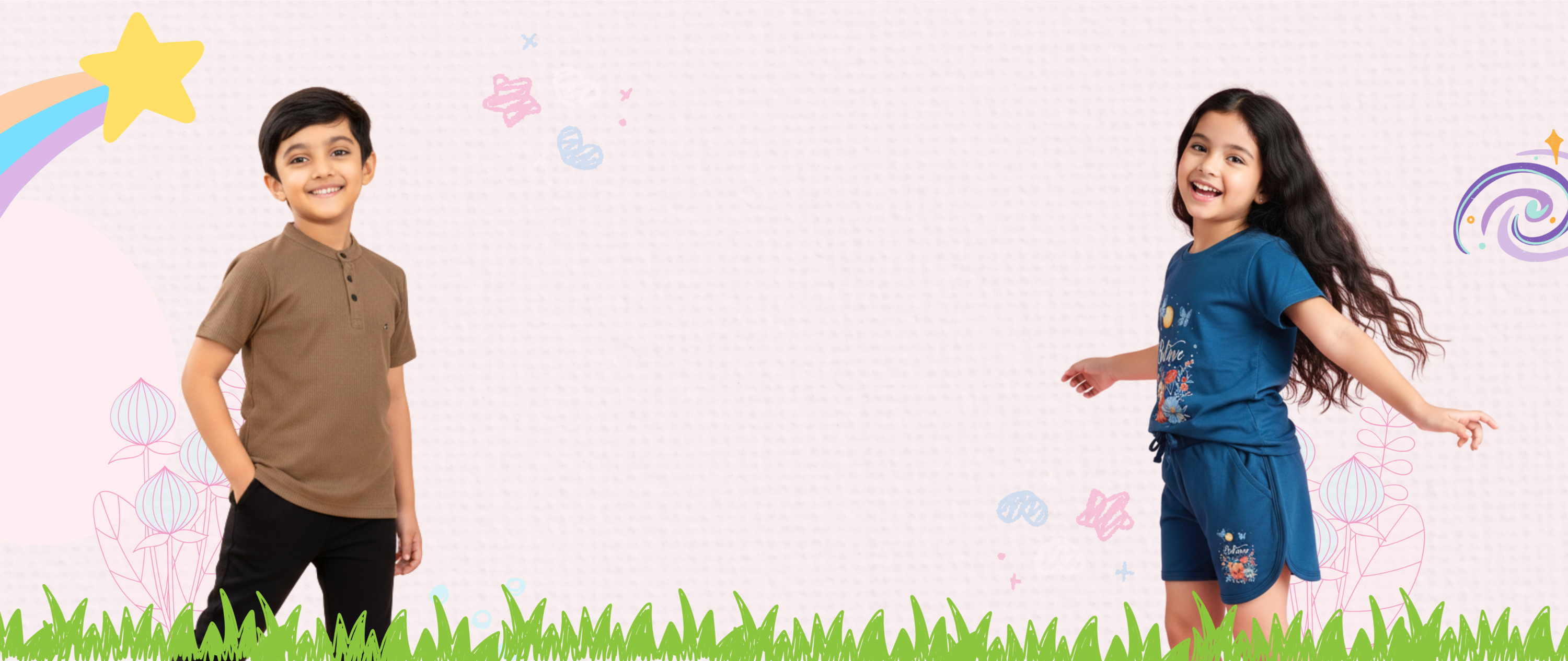 Shop the latest collection of boys' co-ord sets, joggers, and t-shirts from Knit Knotch